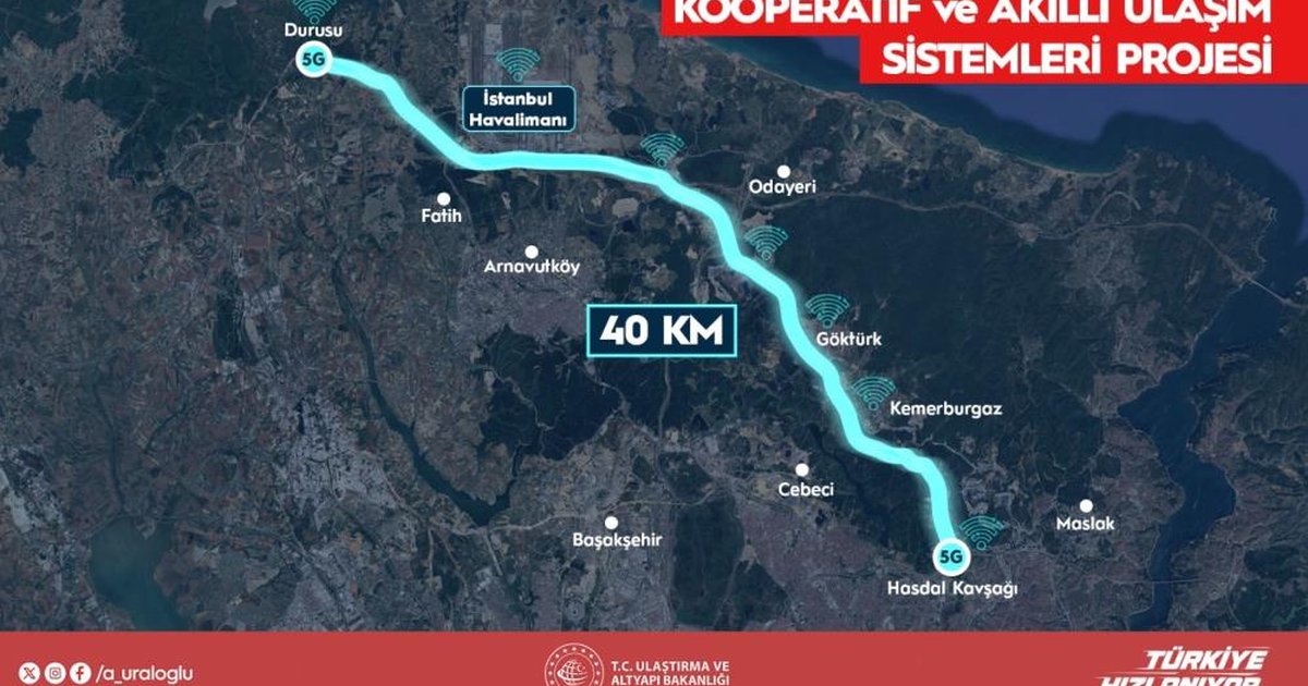 İstanbul'un ilk akıllı yolu hizmete girdi