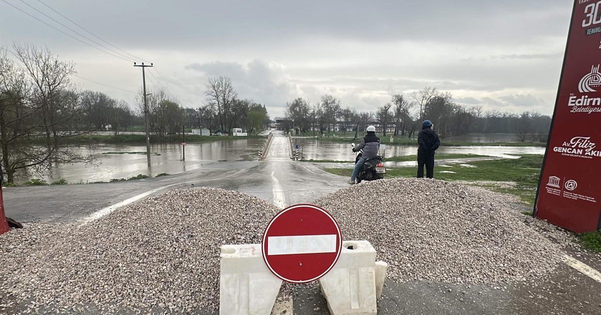 Edirne'de Meriç ve Tunca nehirleri için 'sarı alarm'