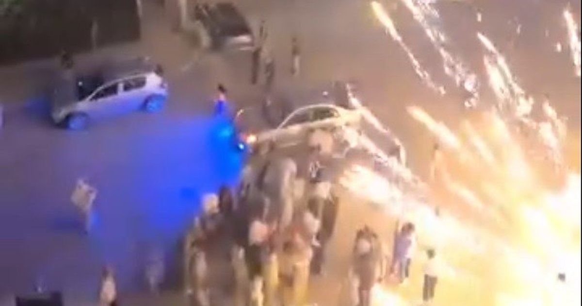 Nişan kutlamasında havai fişek paniği