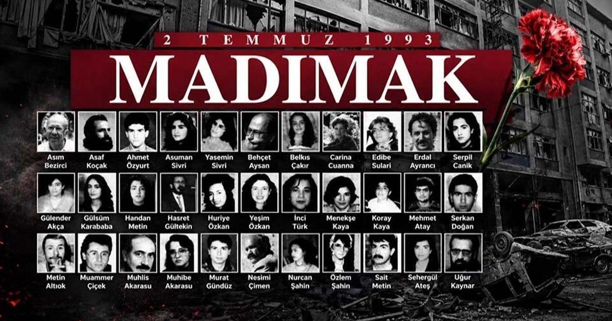 Madımak katliamı 33. yıl dönümünde anılıyor